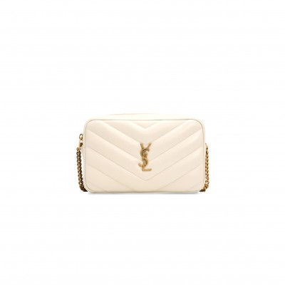 YSL LOULOU CAMERA BAG IN MATELASSÉ LAMBSKIN 869468 (23*14*6cm)